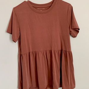 American Eagle Ruffle Tunic